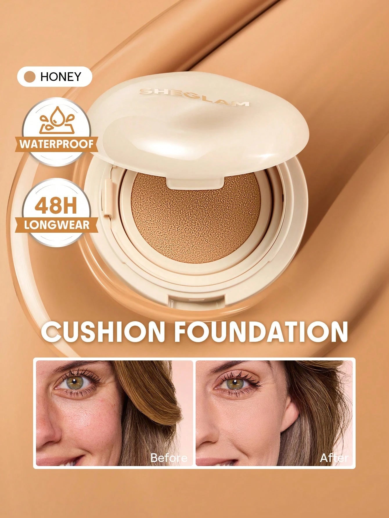 شيجلام Lock و Go Long Lasting Cushion كريم أساس - الصورة 25