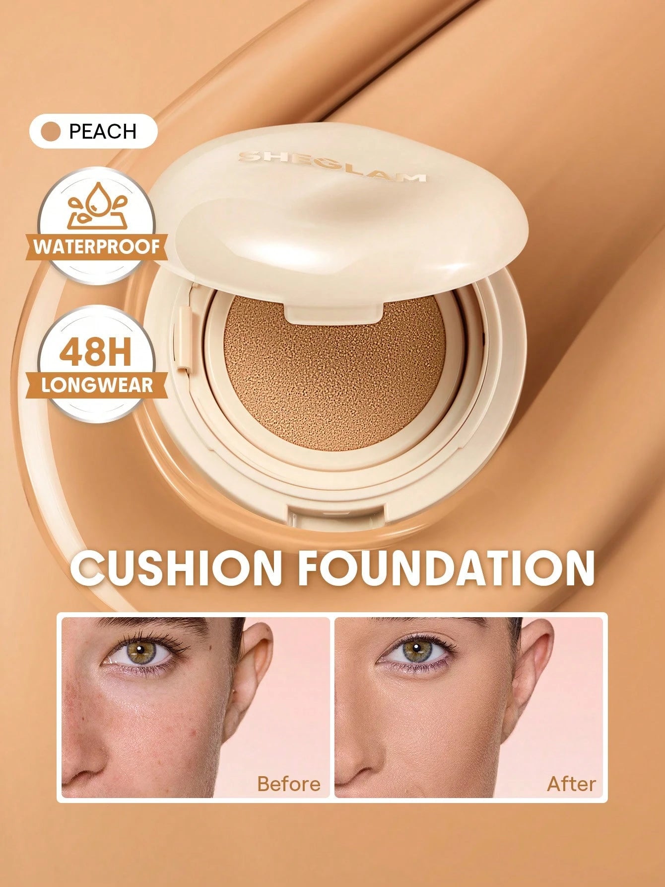 شيجلام Lock و Go Long Lasting Cushion كريم أساس - الصورة 47