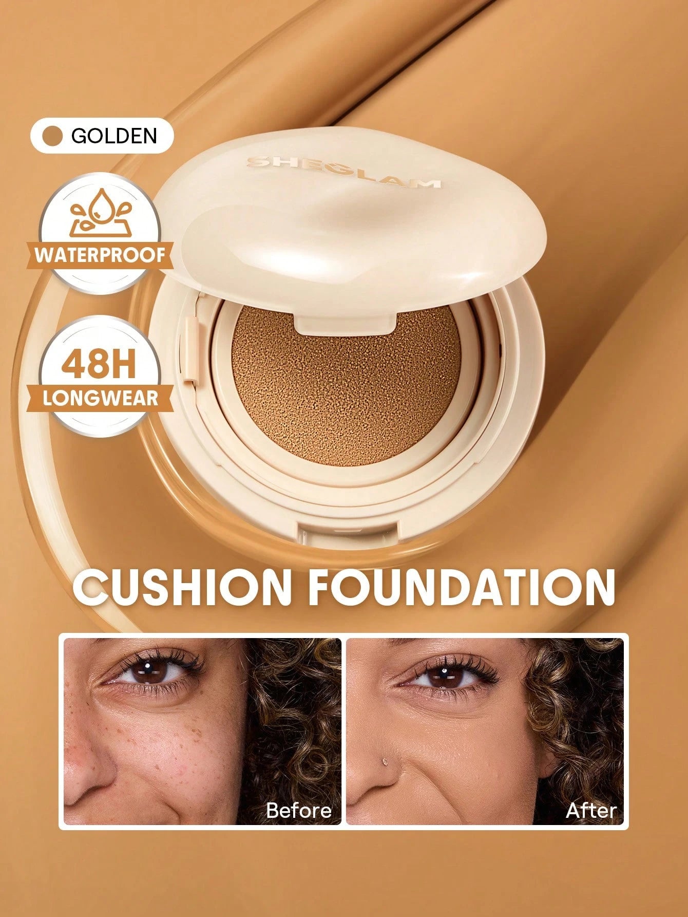 شيجلام Lock و Go Long Lasting Cushion كريم أساس - الصورة 17