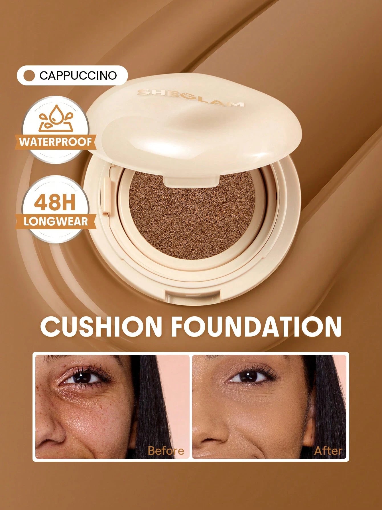 شيجلام Lock و Go Long Lasting Cushion كريم أساس - الصورة 27