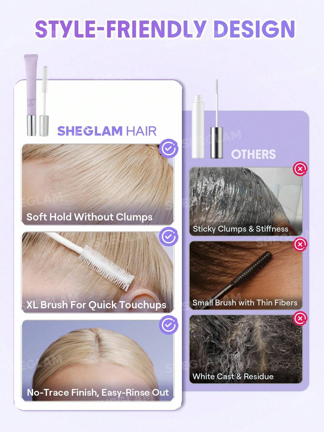 شيجلام Hair On The Glow Style Keeper Hair ماسكارا - الصورة 11