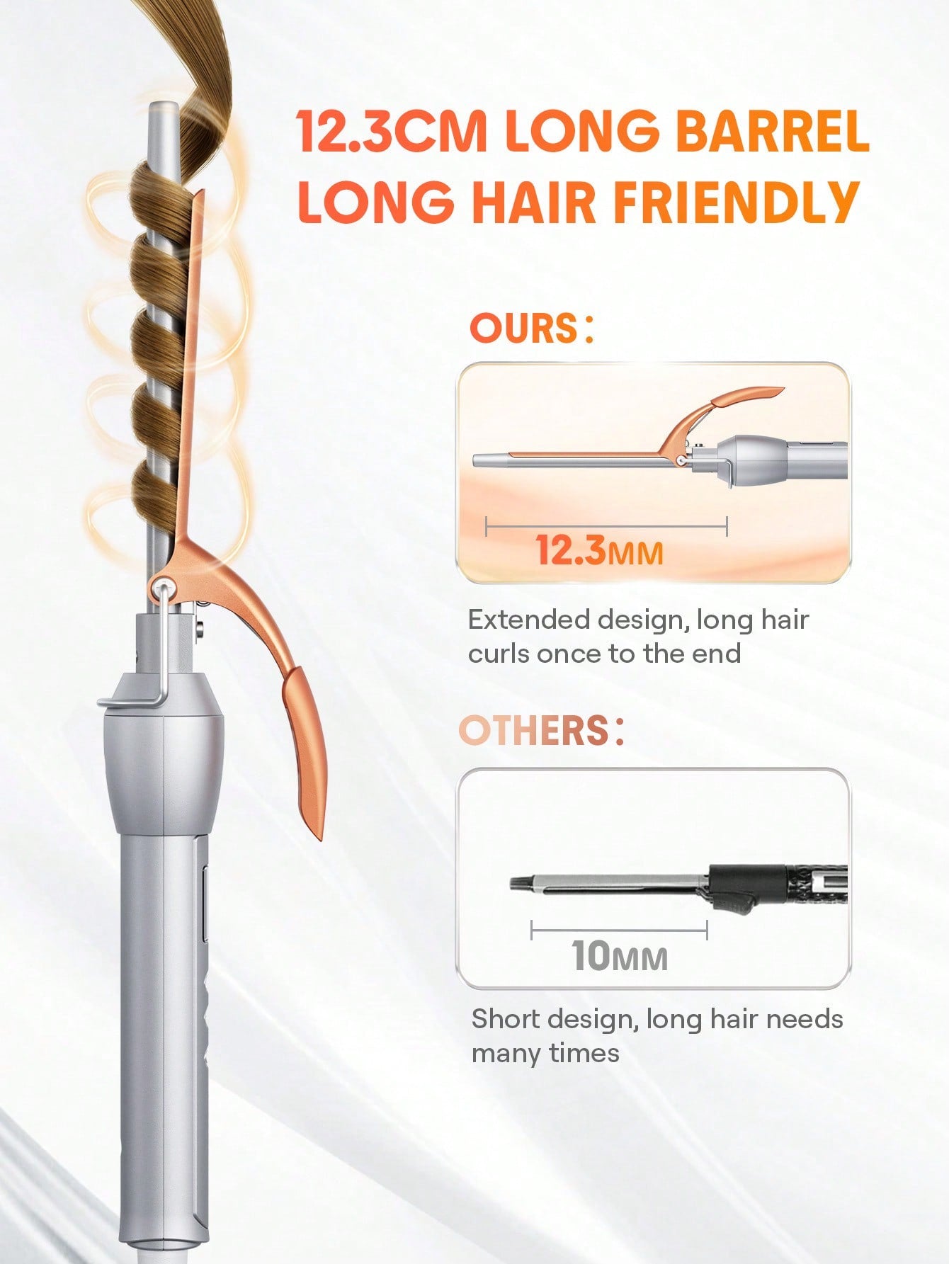 شيجلام Hair it curl curling iron 9mm - الصورة 4
