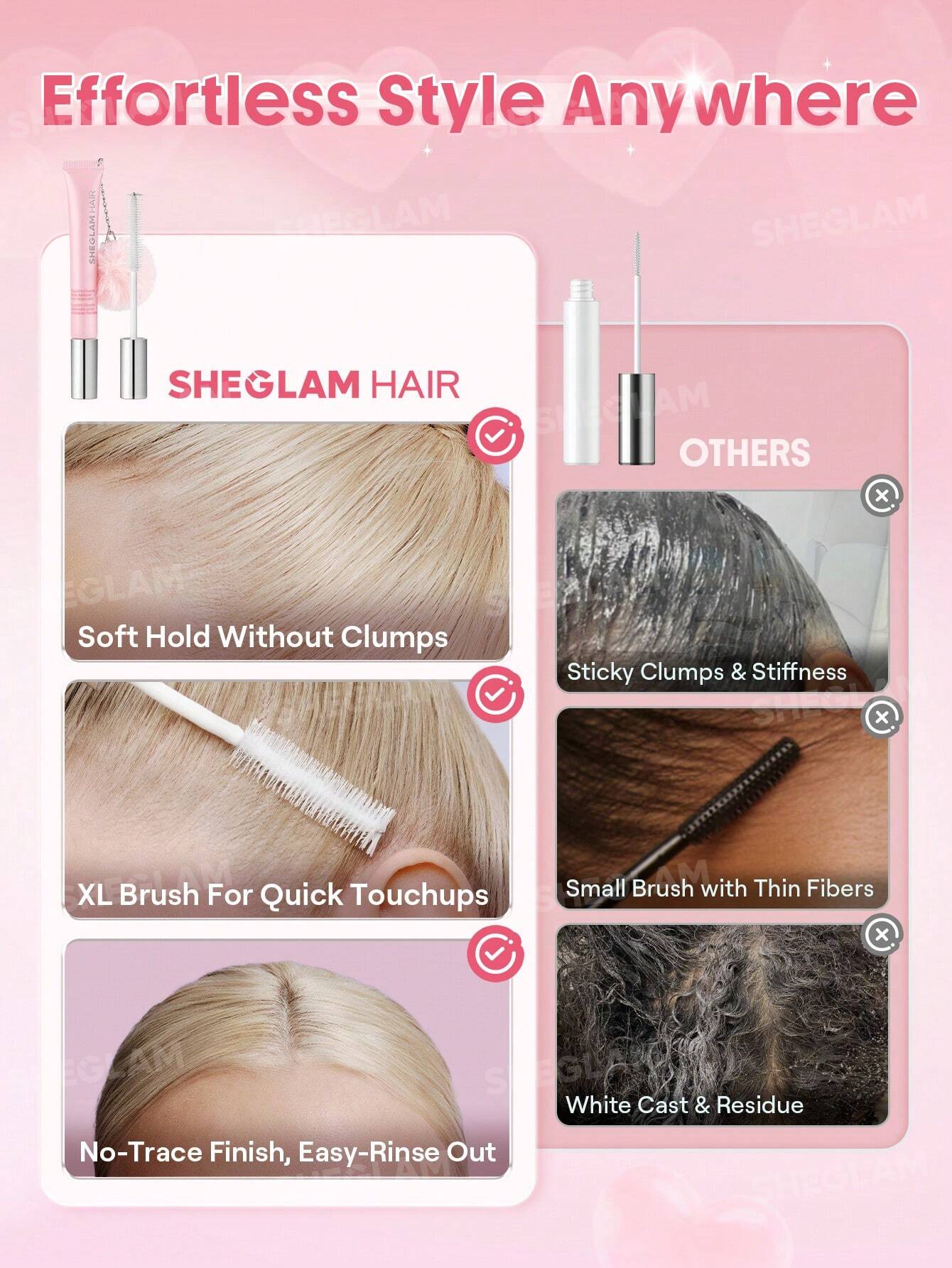 شيجلام hair cupids charm style keeper hair ماسكارا 10مل - الصورة 6