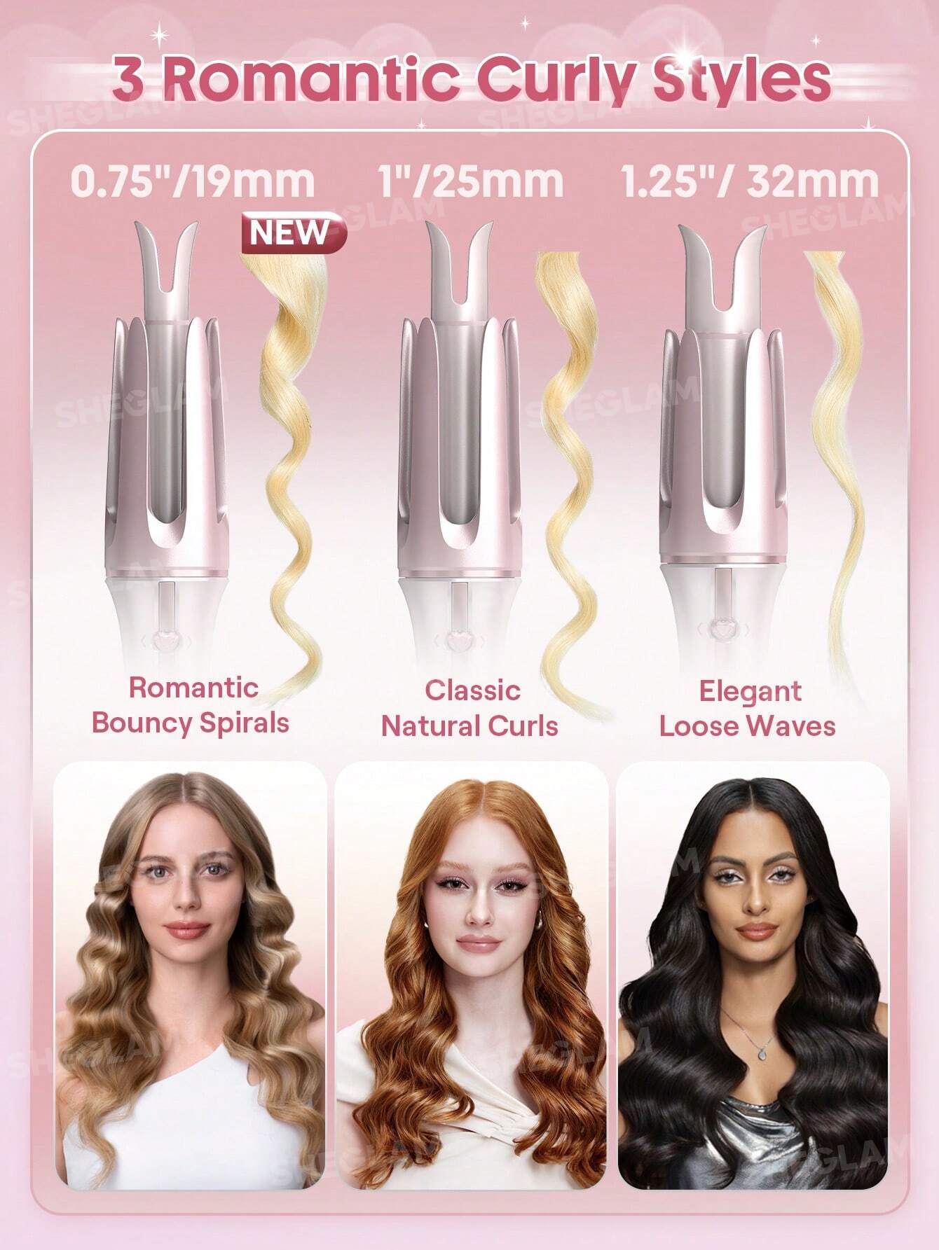 شيجلام Hair Cupid s Charm One Touch Instant Curler 1/25mm - الصورة 10