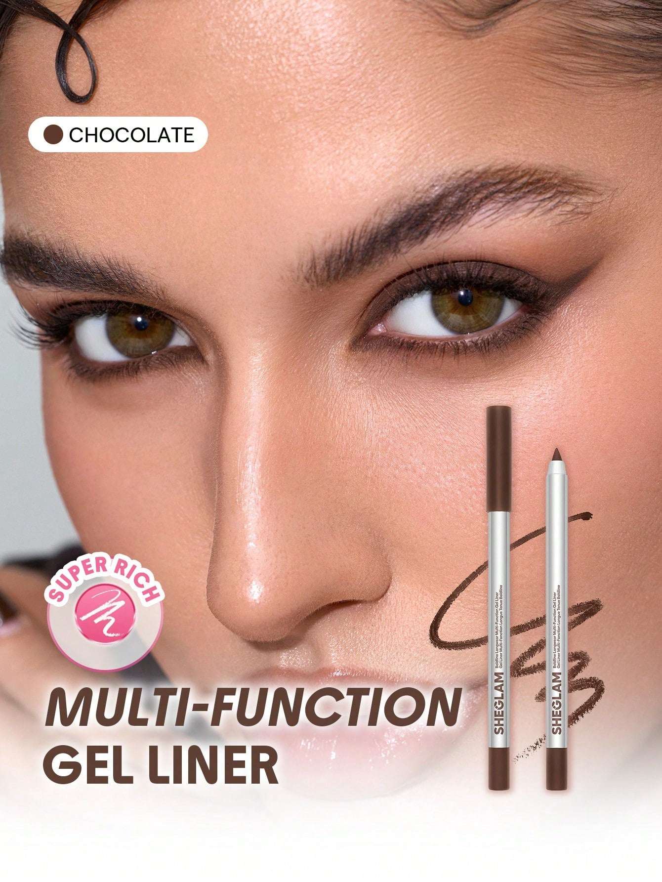 2 شيجلام Boldline آيلاينر جل + free شيجلام Boldline جل Liner Sharpener - الصورة 12
