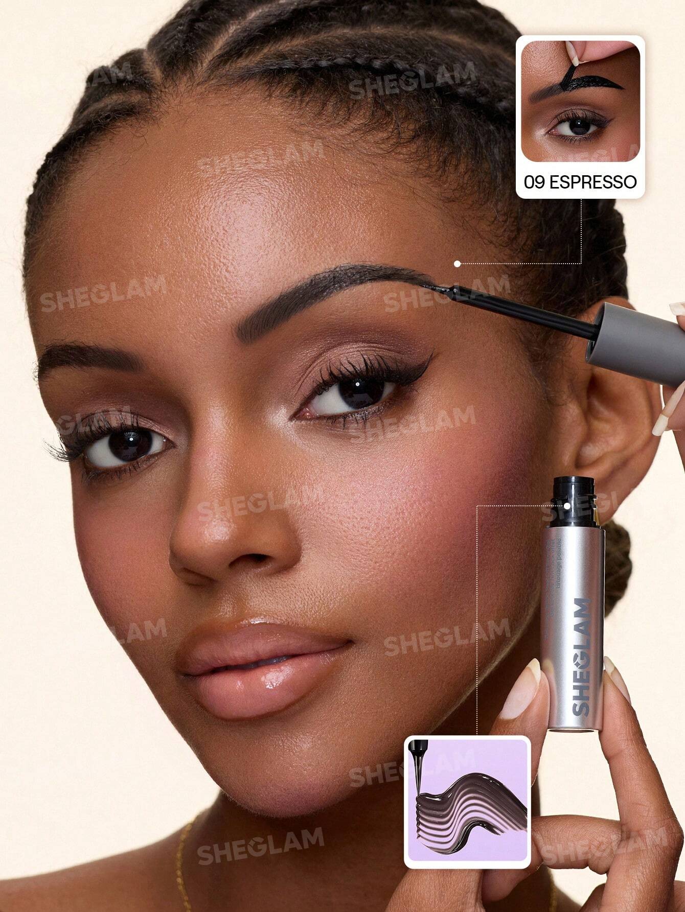 شيجلام Tint Lock Tattoo Peel Off Brow جل - الصورة 18