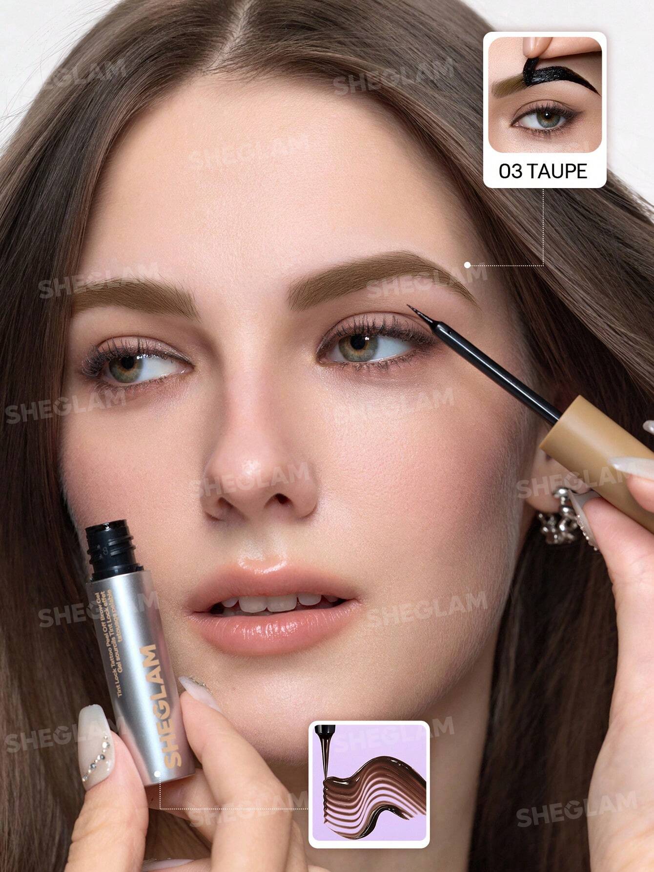 شيجلام Tint Lock Tattoo Peel Off Brow جل - الصورة 25