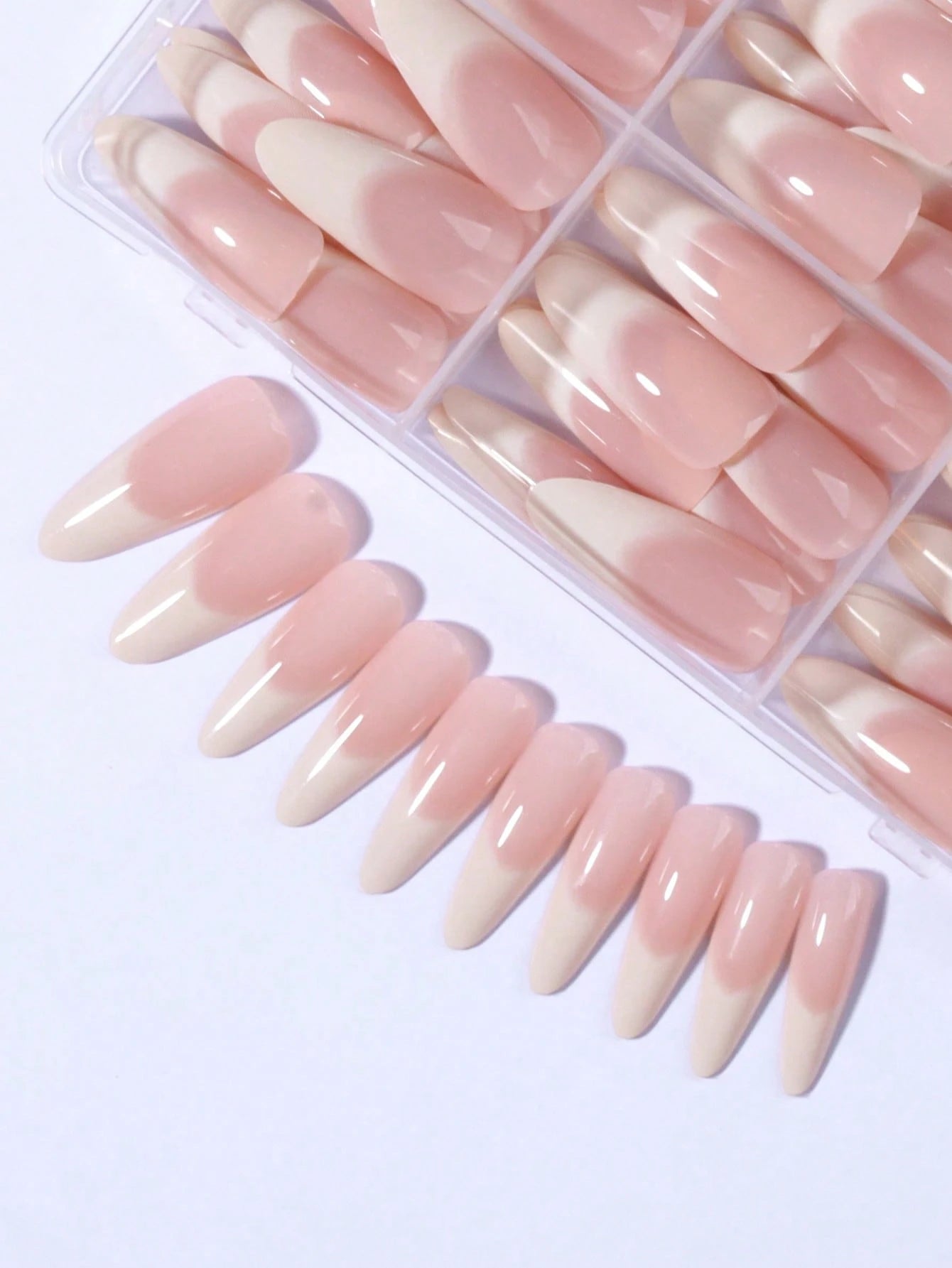 شي إن 180 a complete acrylic press-on artificial nail طقم - الصورة 5
