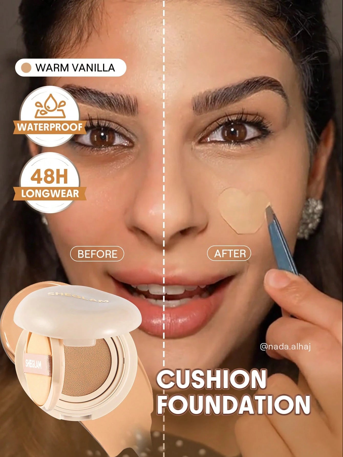شيجلام Lock و Go Long Lasting Cushion كريم أساس - الصورة 59