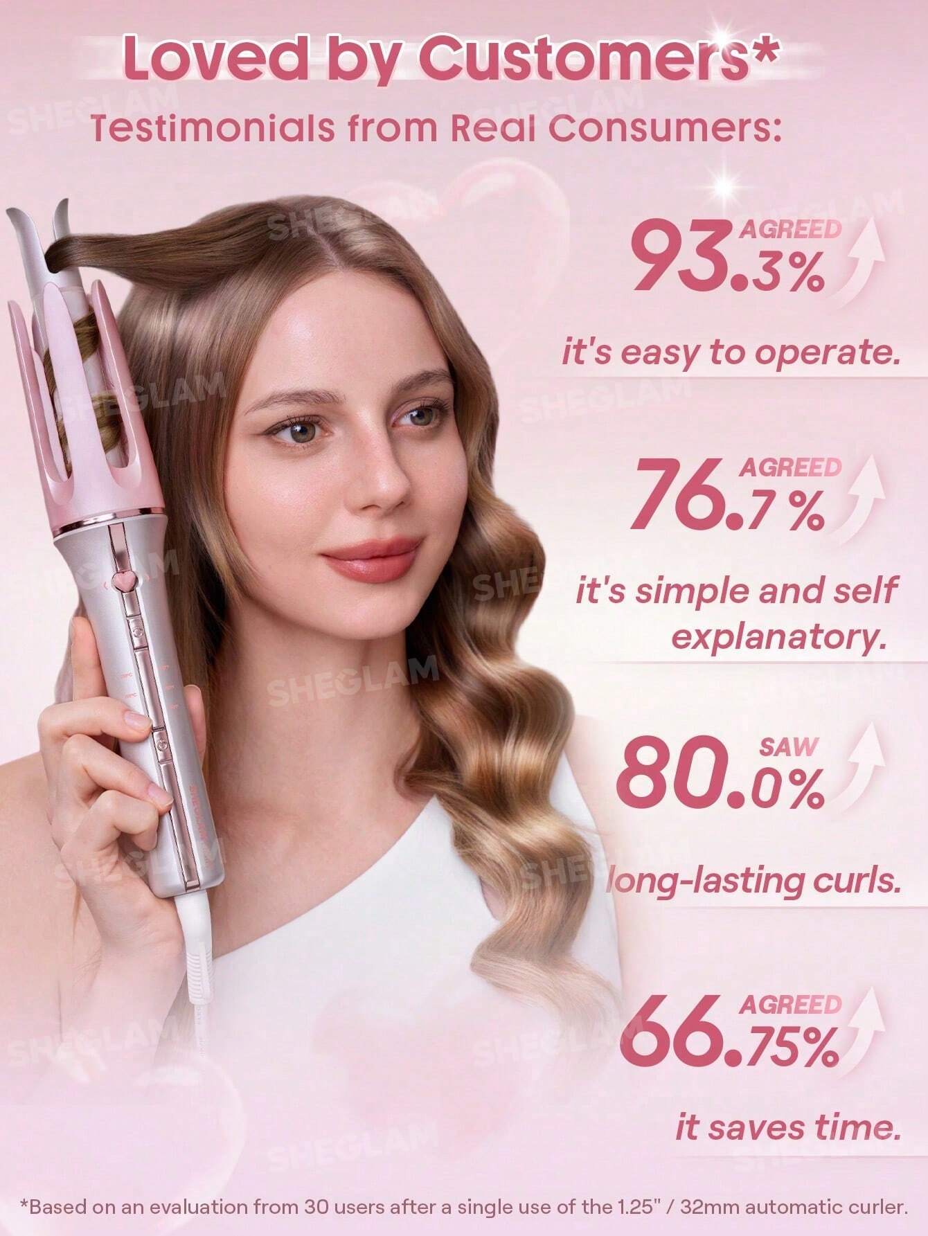 شيجلام Hair Cupid s Charm One Touch Instant Curler 1/25mm - الصورة 7