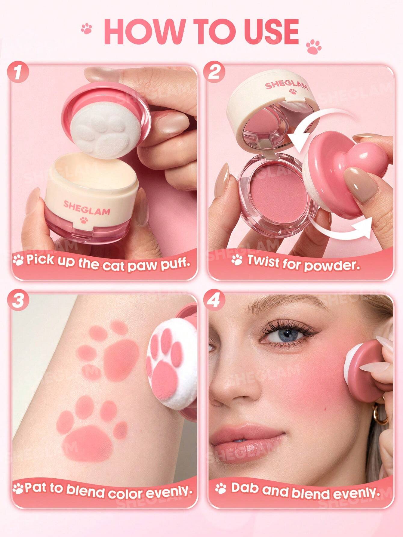 شيجلام Cutie Paw بلاشر Stamp - الصورة 6