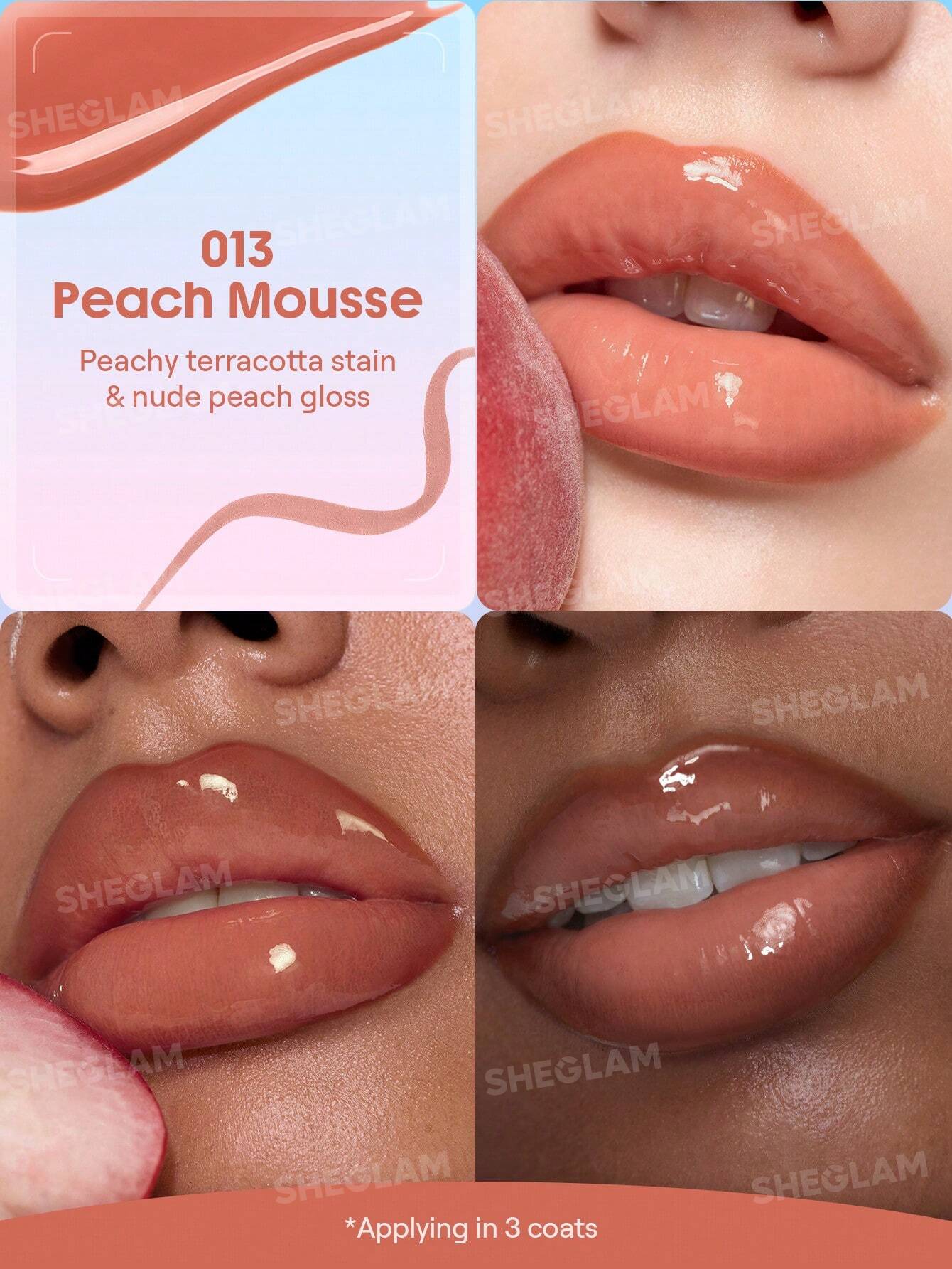 شيجلام Line To Shine Peel-Off Lip Stain و Gloss Duo - الصورة 11