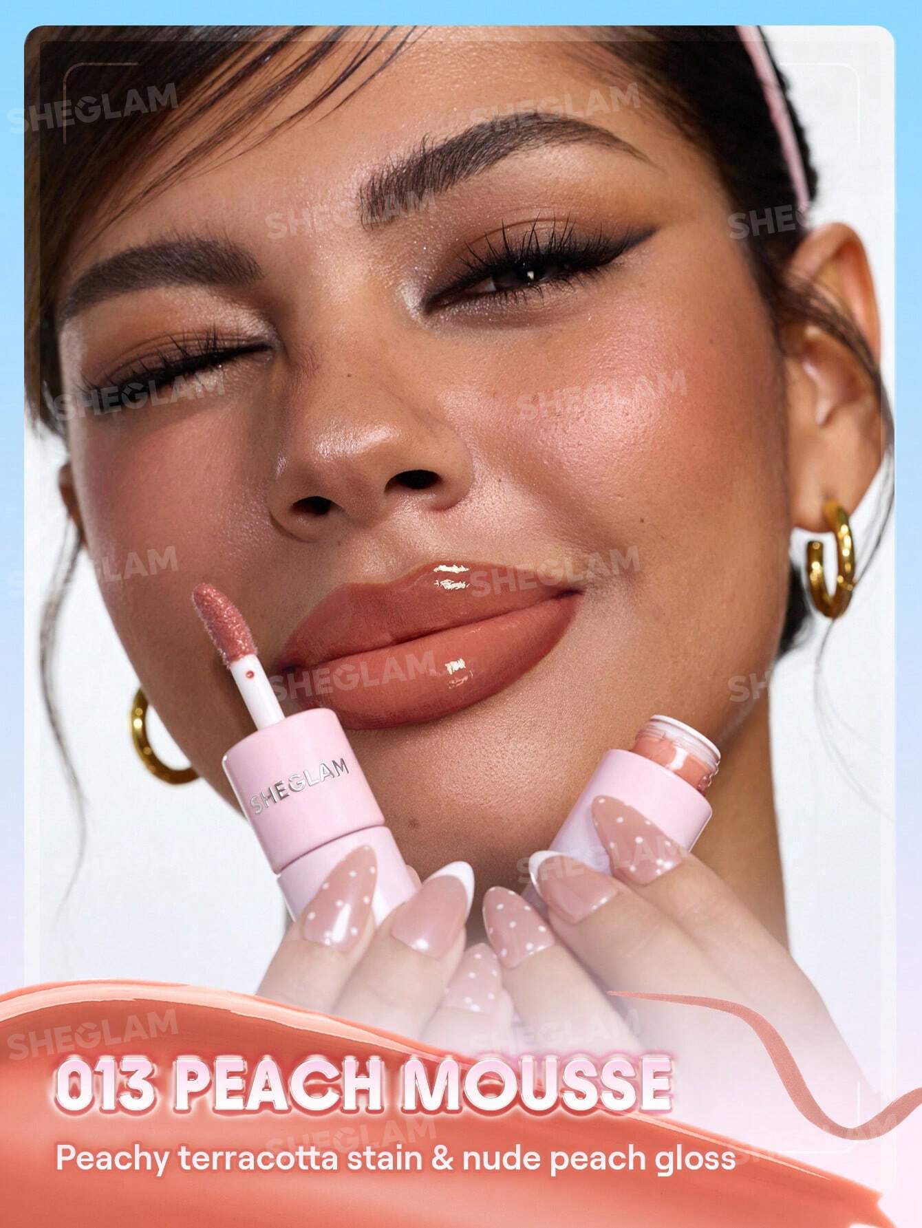 شيجلام Line To Shine Peel-Off Lip Stain و Gloss Duo - الصورة 12
