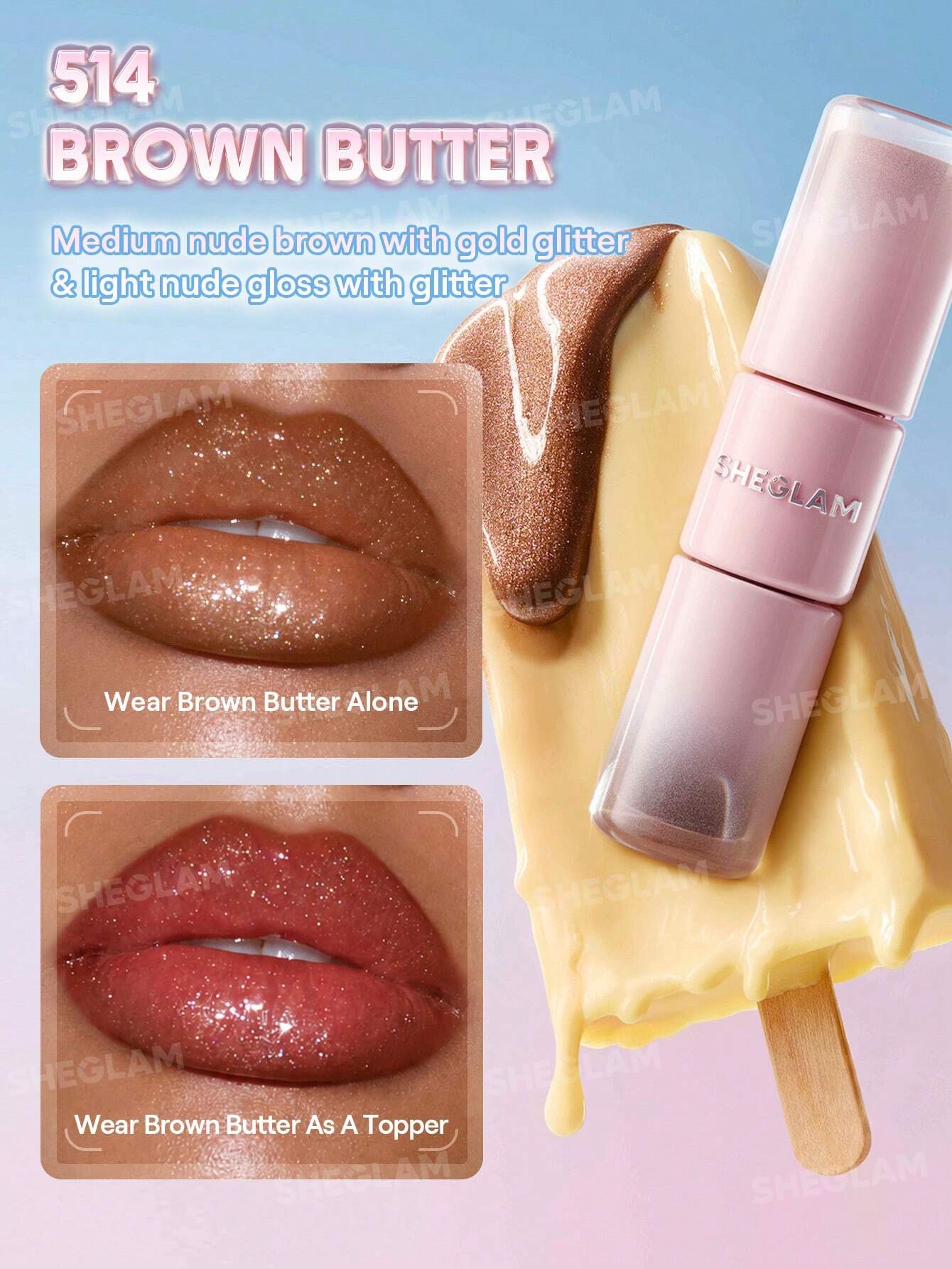 شيجلام Line To Shine Peel-Off Lip Stain و Gloss Duo - الصورة 7