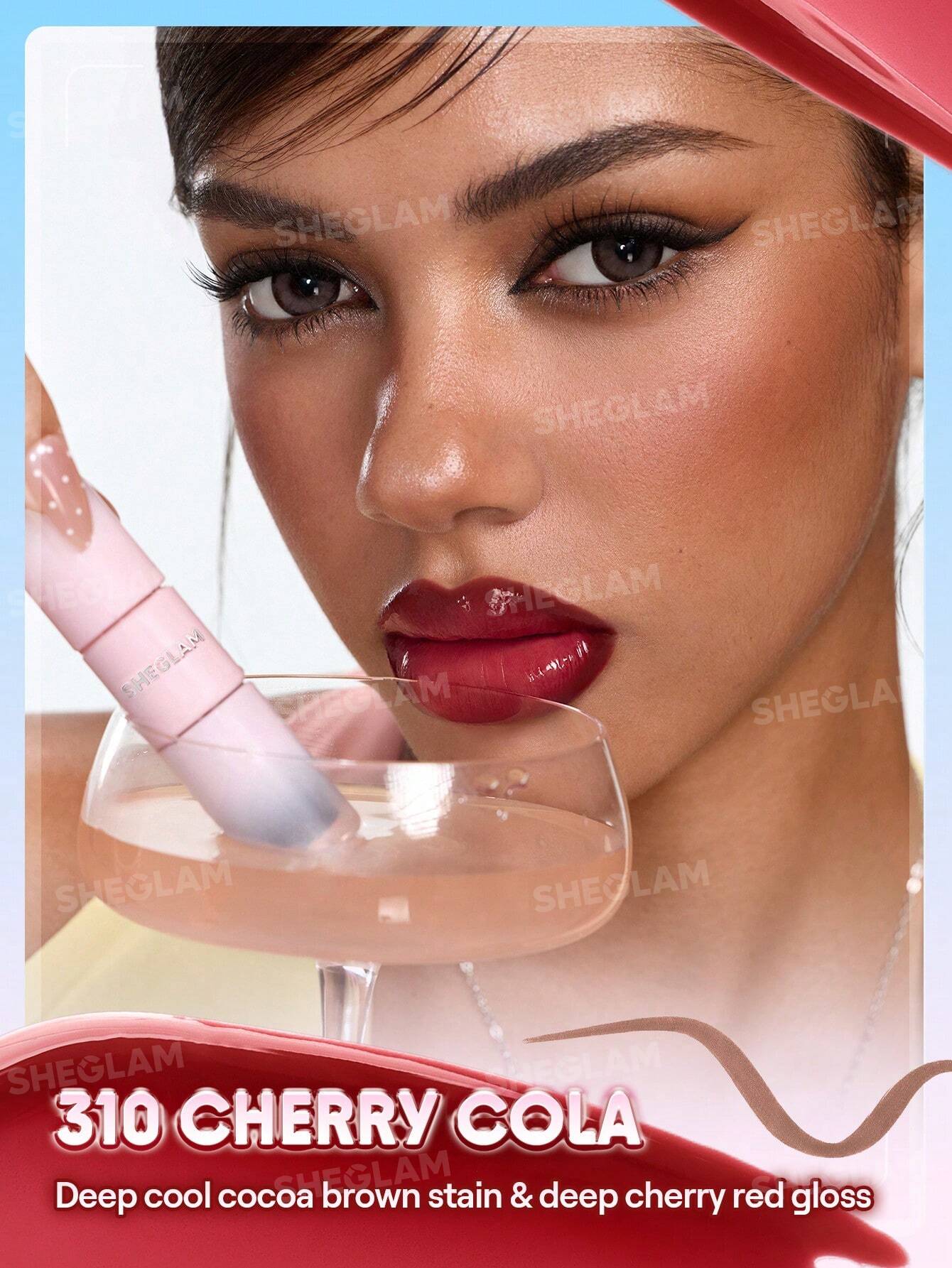 شيجلام Line To Shine Peel-Off Lip Stain و Gloss Duo - الصورة 58