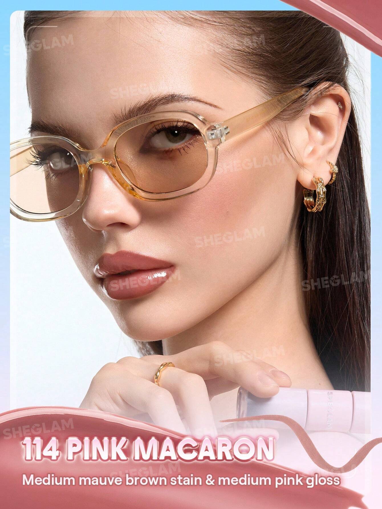 شيجلام Line To Shine Peel-Off Lip Stain و Gloss Duo - الصورة 47