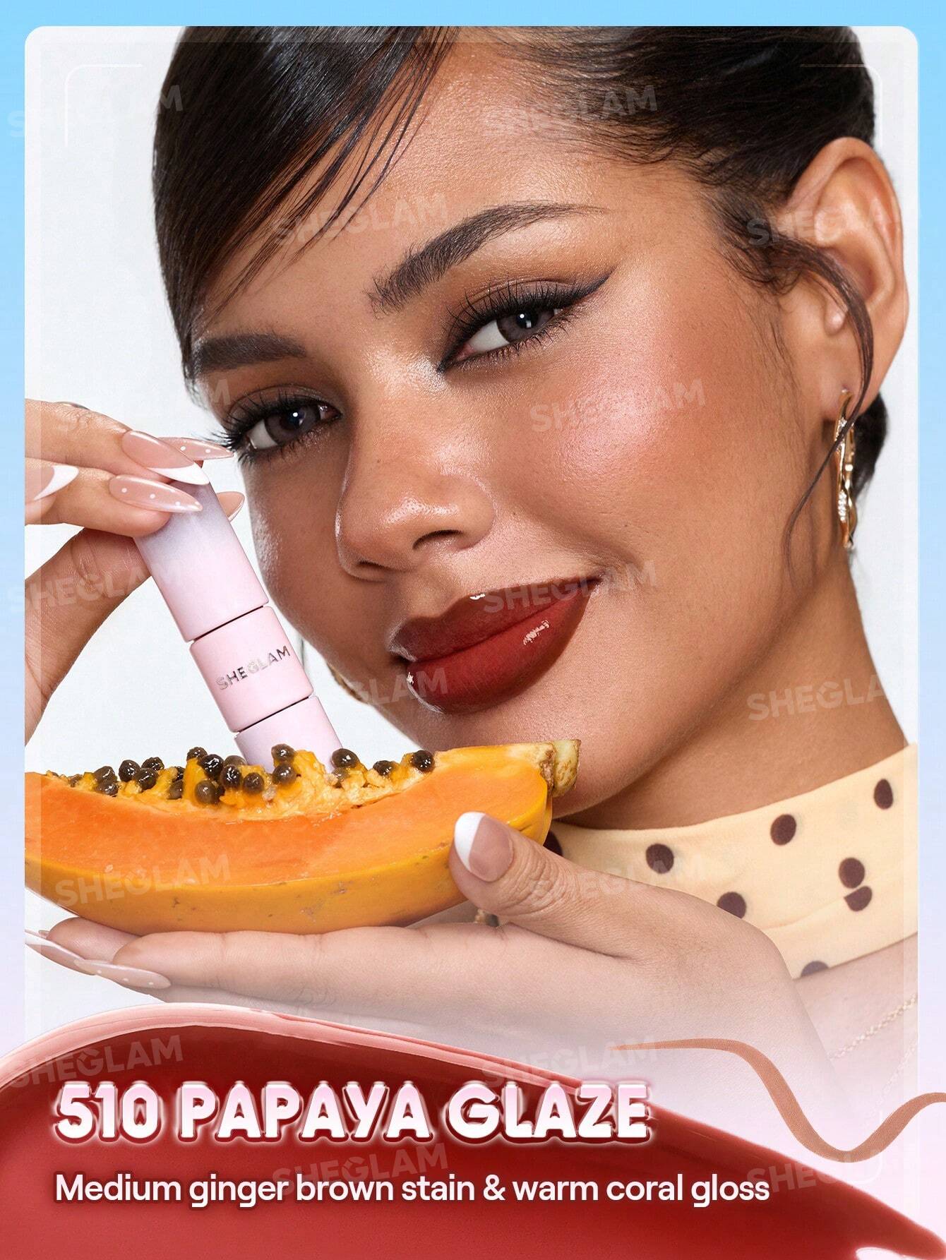شيجلام Line To Shine Peel-Off Lip Stain و Gloss Duo - الصورة 15