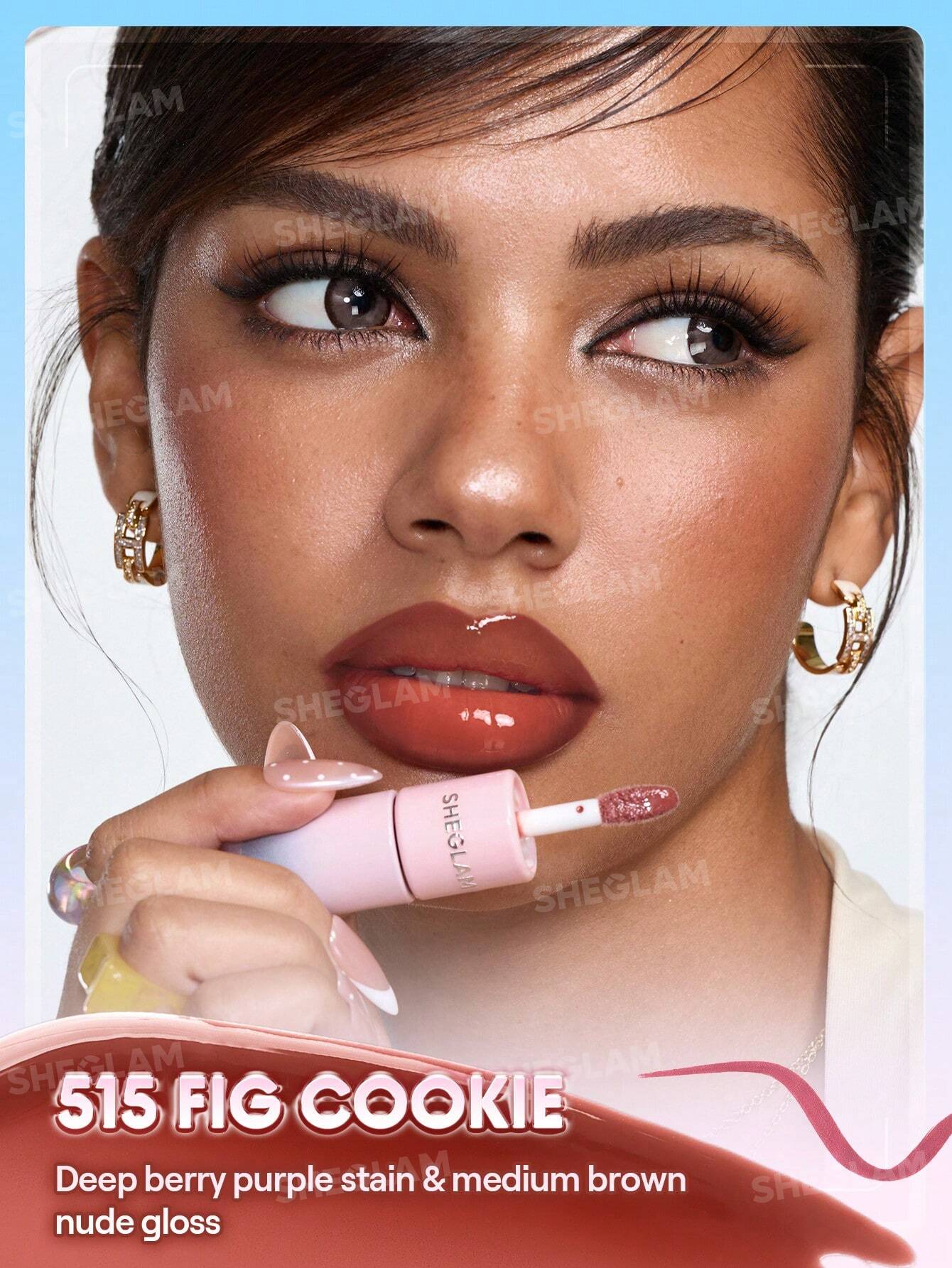 شيجلام Line To Shine Peel-Off Lip Stain و Gloss Duo - الصورة 30
