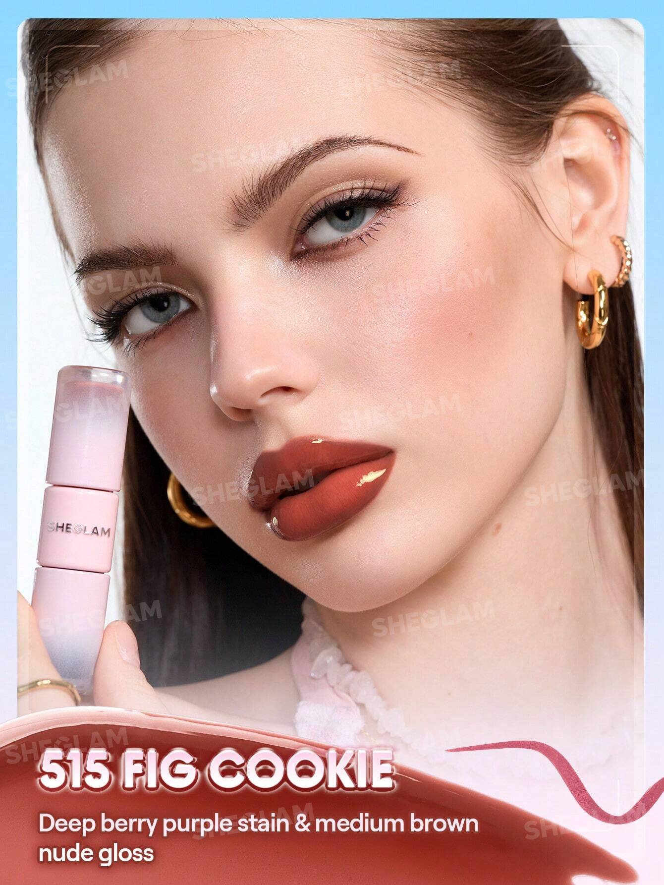 شيجلام Line To Shine Peel-Off Lip Stain و Gloss Duo - الصورة 31