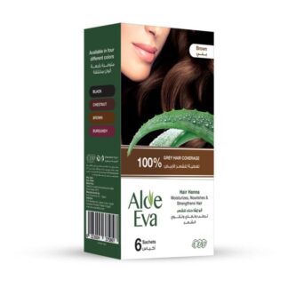 Aloe إيفا hair henna بني 10g 6 sachet