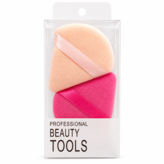 Triangle Velvet Makeup بودرة Puff طقم - 2 قطع