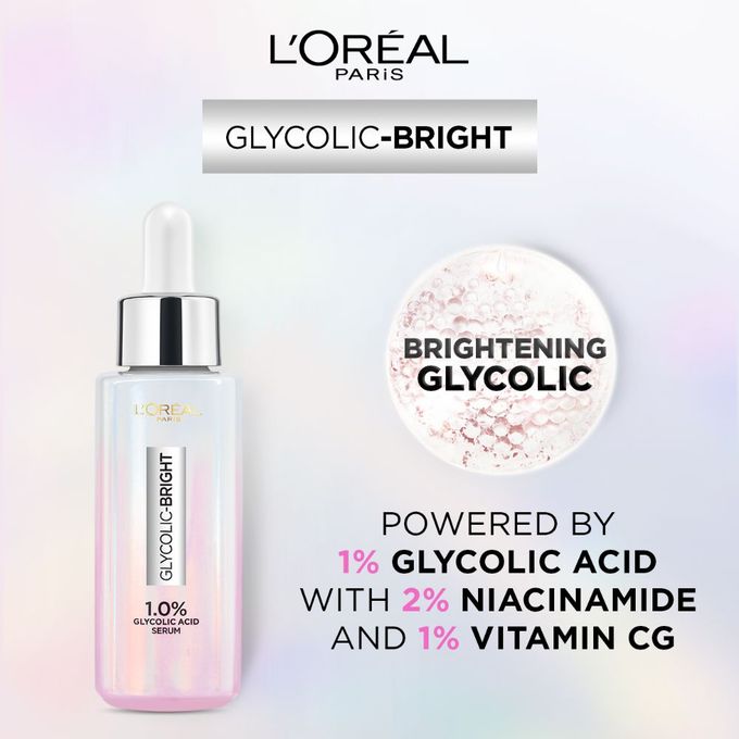 لوريال Paris Glycolic Bright Glowing سيروم 30مل - الصورة 3