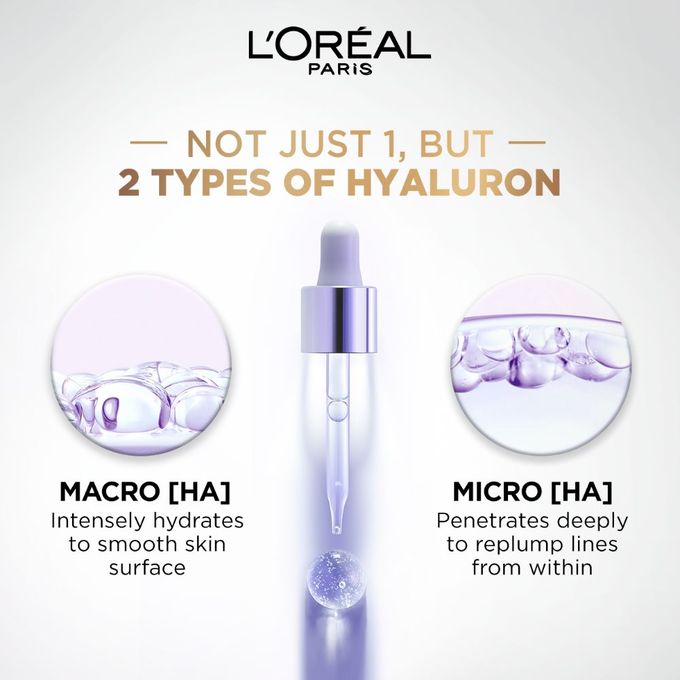 لوريال Paris Hyaluron Expert 1.5% حمض الهيالورونيك سيروم15مل - الصورة 3