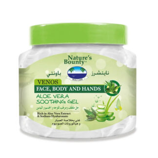 Natures Bounty Venos Face Body و Hands جل ألوفيرا 560 مل