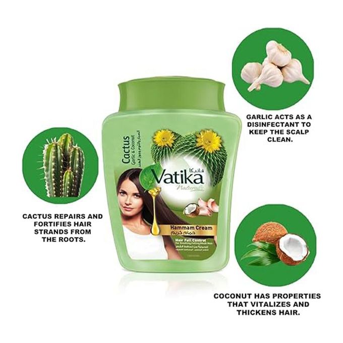 Vatika Dabur Anti Hair Fall كريم Bath 900g - الصورة 2