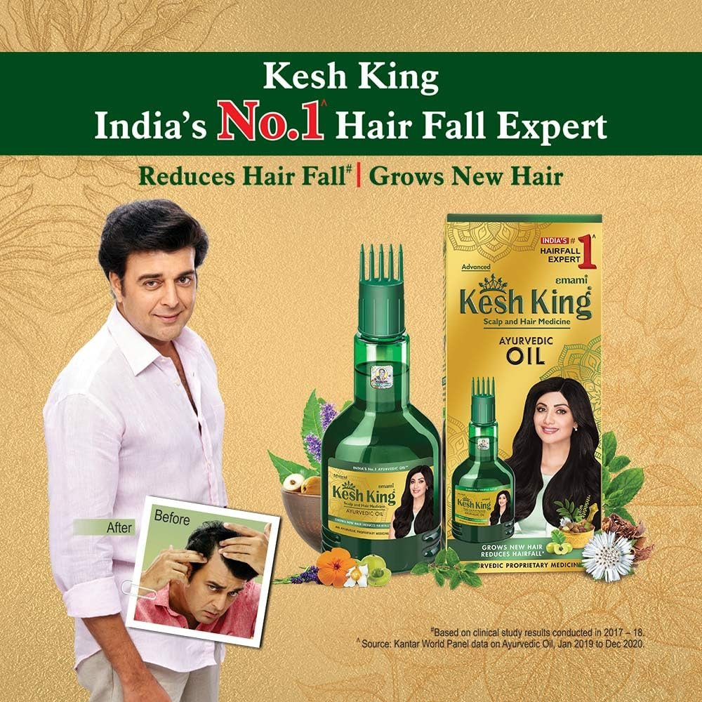 Kesh King Scalp و Hair Expert Herbal Indian زيت 100مل - الصورة 3