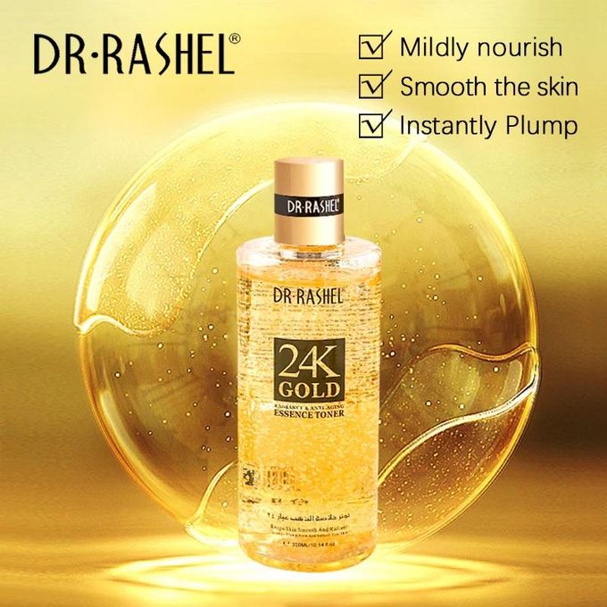 Dr. Rashel 24K ذهبي مقاوم لعلامات التقدم في السن و Radiance تونر 300مل - الصورة 2
