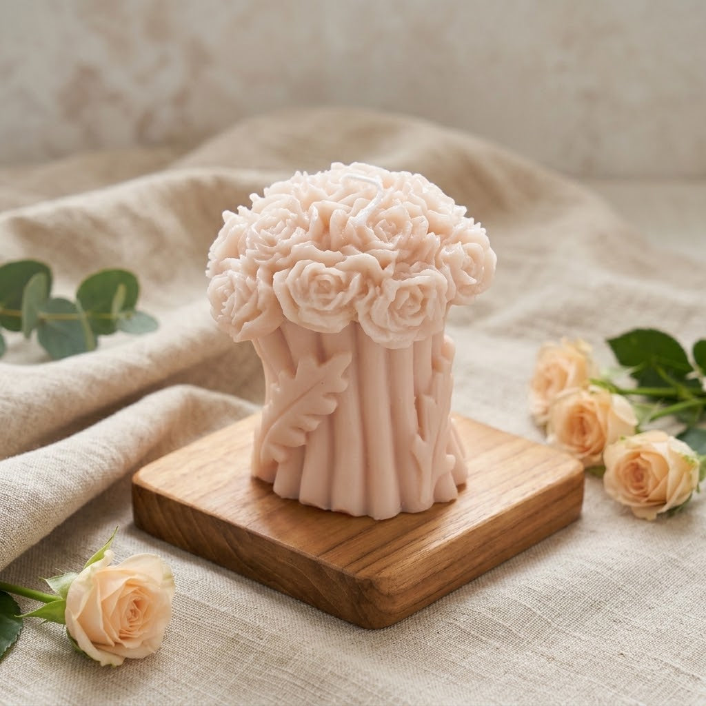 Rose Bouquet شمعة للديكور