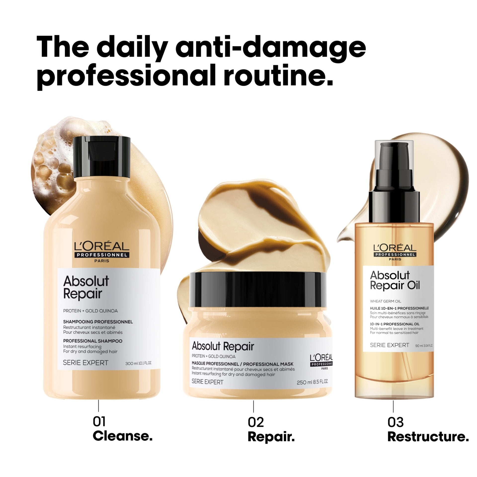 لوريال Professionnel Absolut Repair ماسك for Damaged و Dry Hair 250مل - الصورة 2