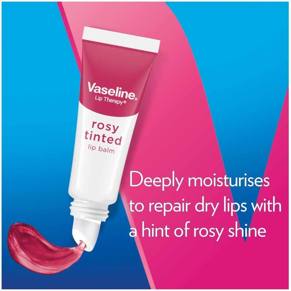 فازلين عناية بالشفاه بلسم شفاه Tube Rosy Tinted 10g - الصورة 2