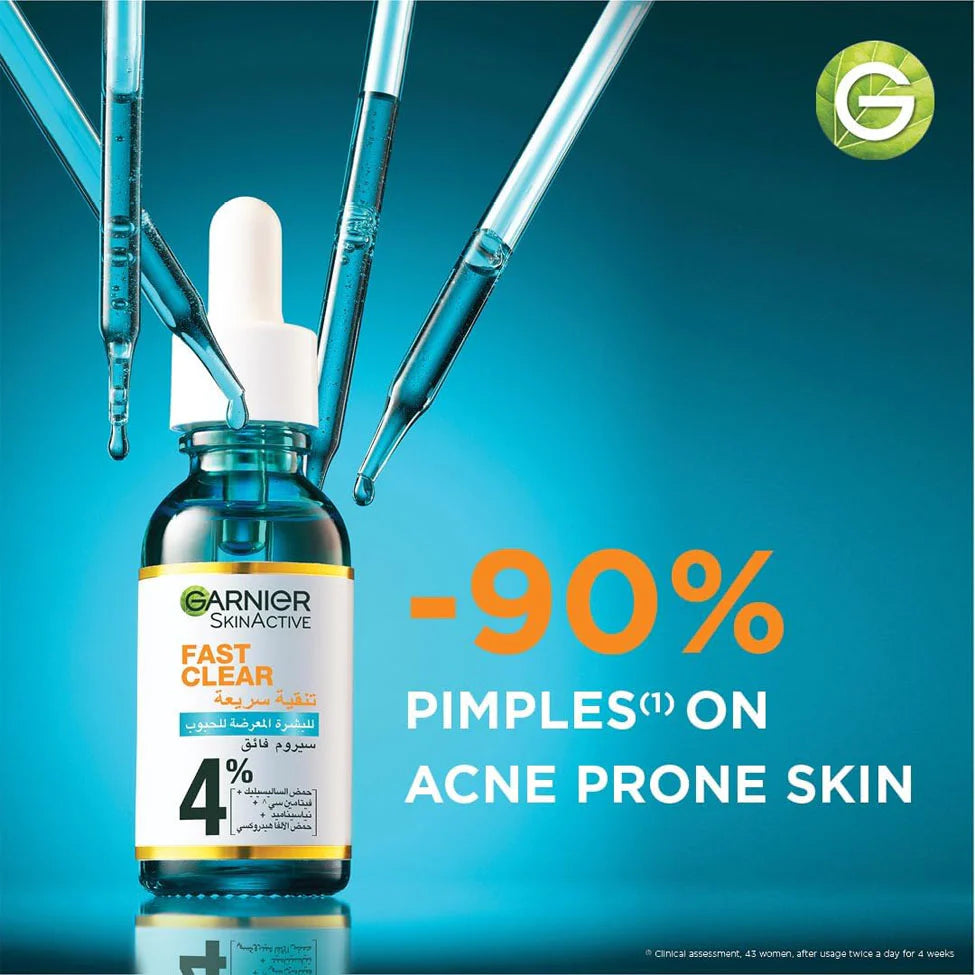 غارنييه Facial سيروم Rapid Purification فيتامين C for acne-prone skin 15 مل - الصورة 2