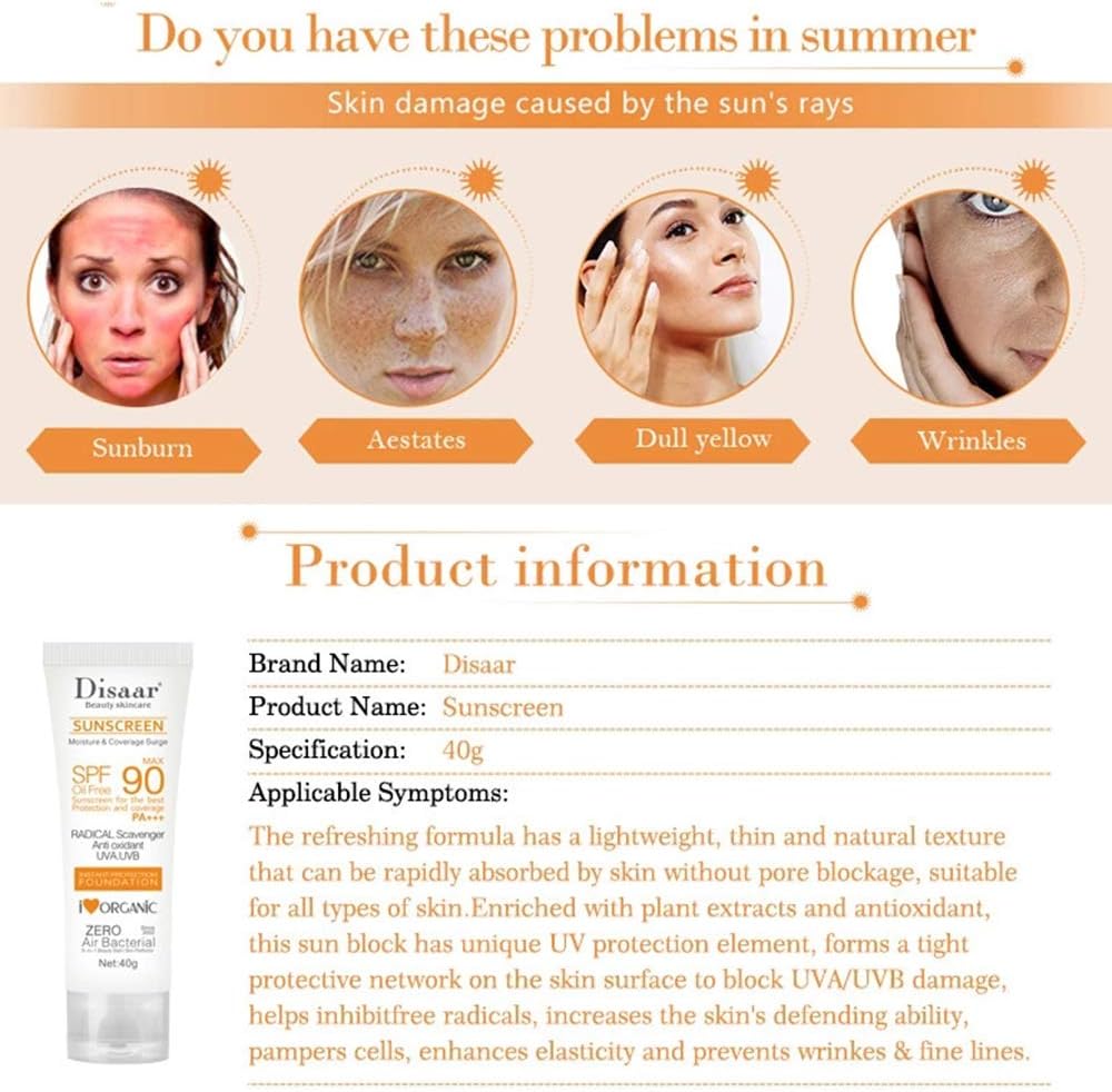 Disaar واقي شمس SPF 90 – 40 جم - الصورة 4