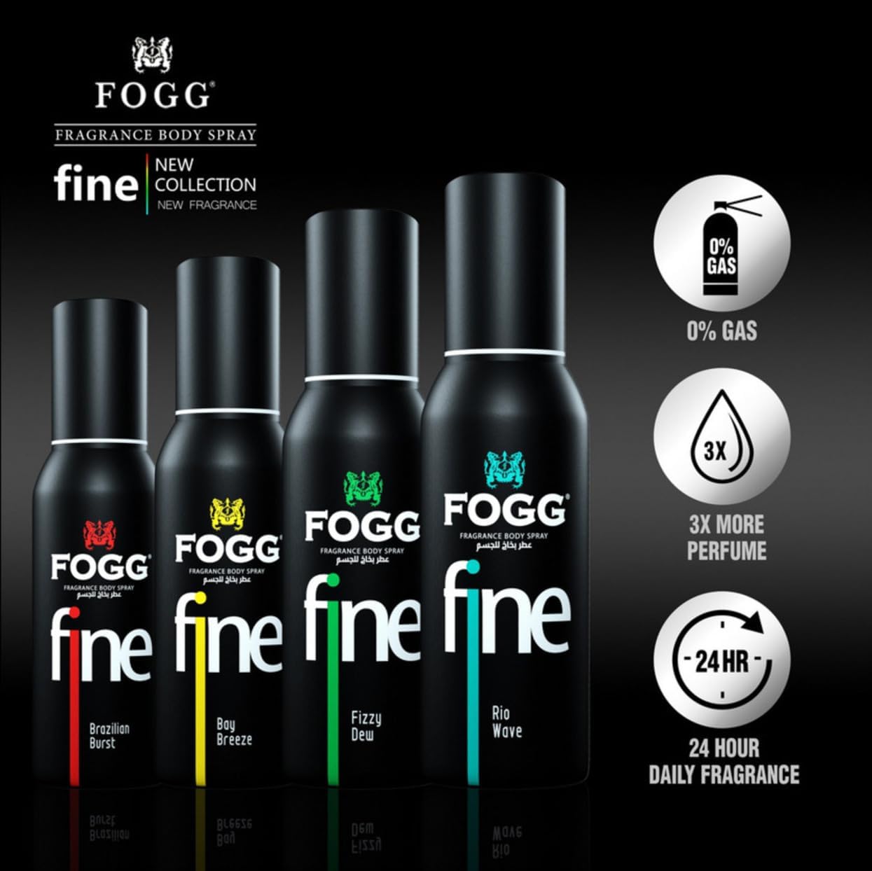 Fogg Fine Bay Breeze عطر بخاخ للرجال 120 مل - الصورة 3