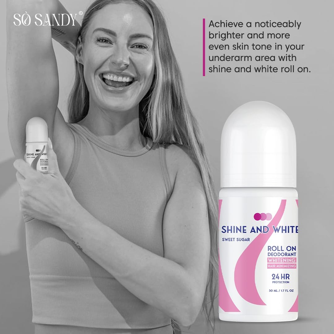 SHINE و أبيض تفتيح ROLL-ON SWEET SUGAR 50مل - الصورة 4