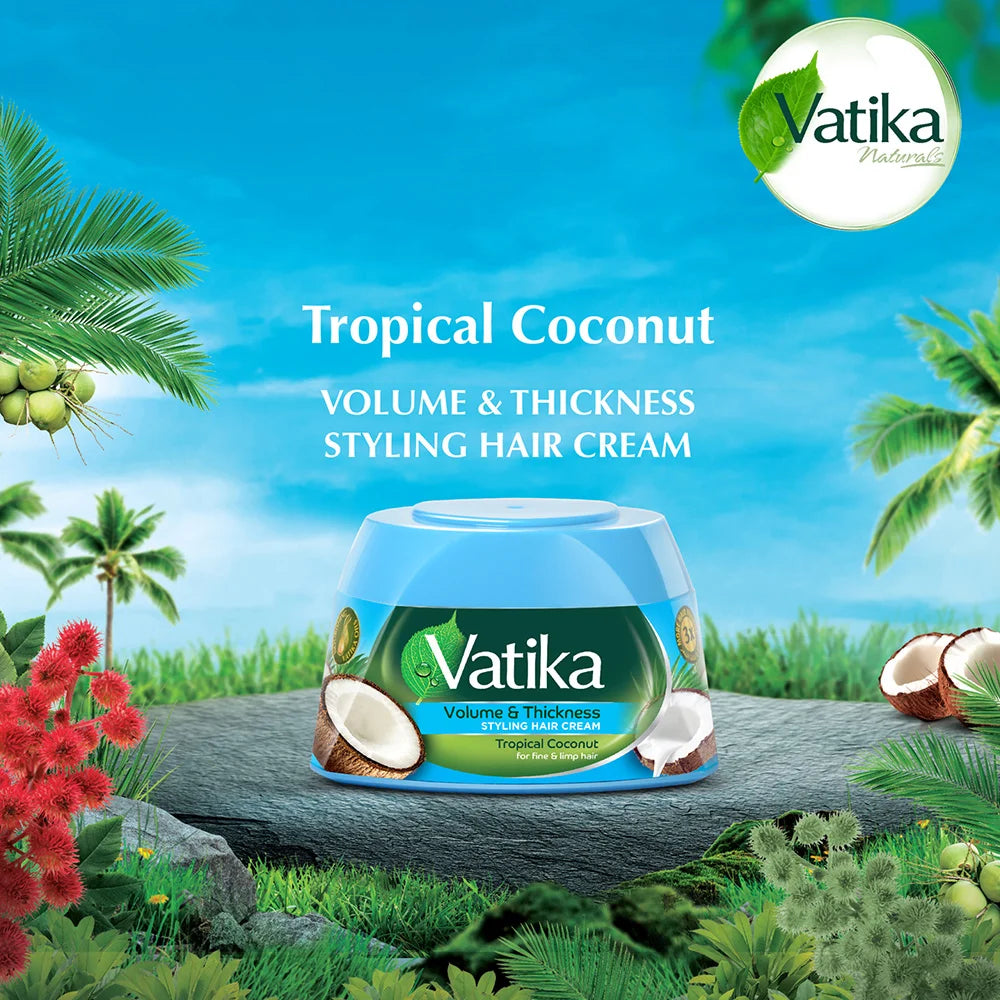 Vatika Naturals Volume و Thickness تصفيف كريم شعر 125g - الصورة 5