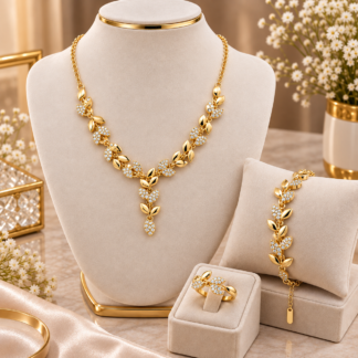 ستانلس ستيل Leaf Jewelry طقم