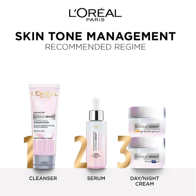 لوريال Paris Glycolic Bright Glowing سيروم 30مل - الصورة 7