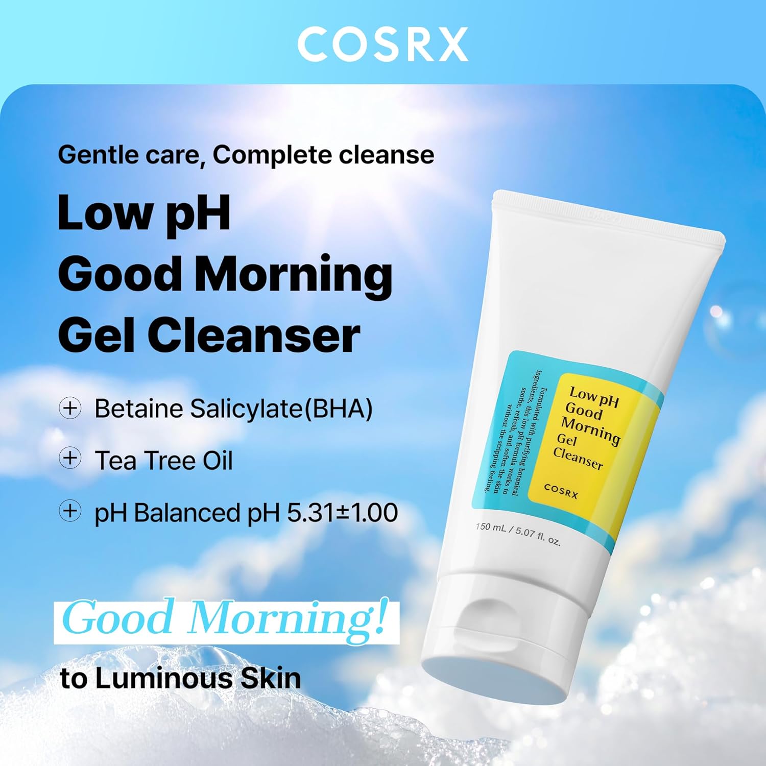 Cosrx Low Ph Good Morning جل غسول 150مل - الصورة 4