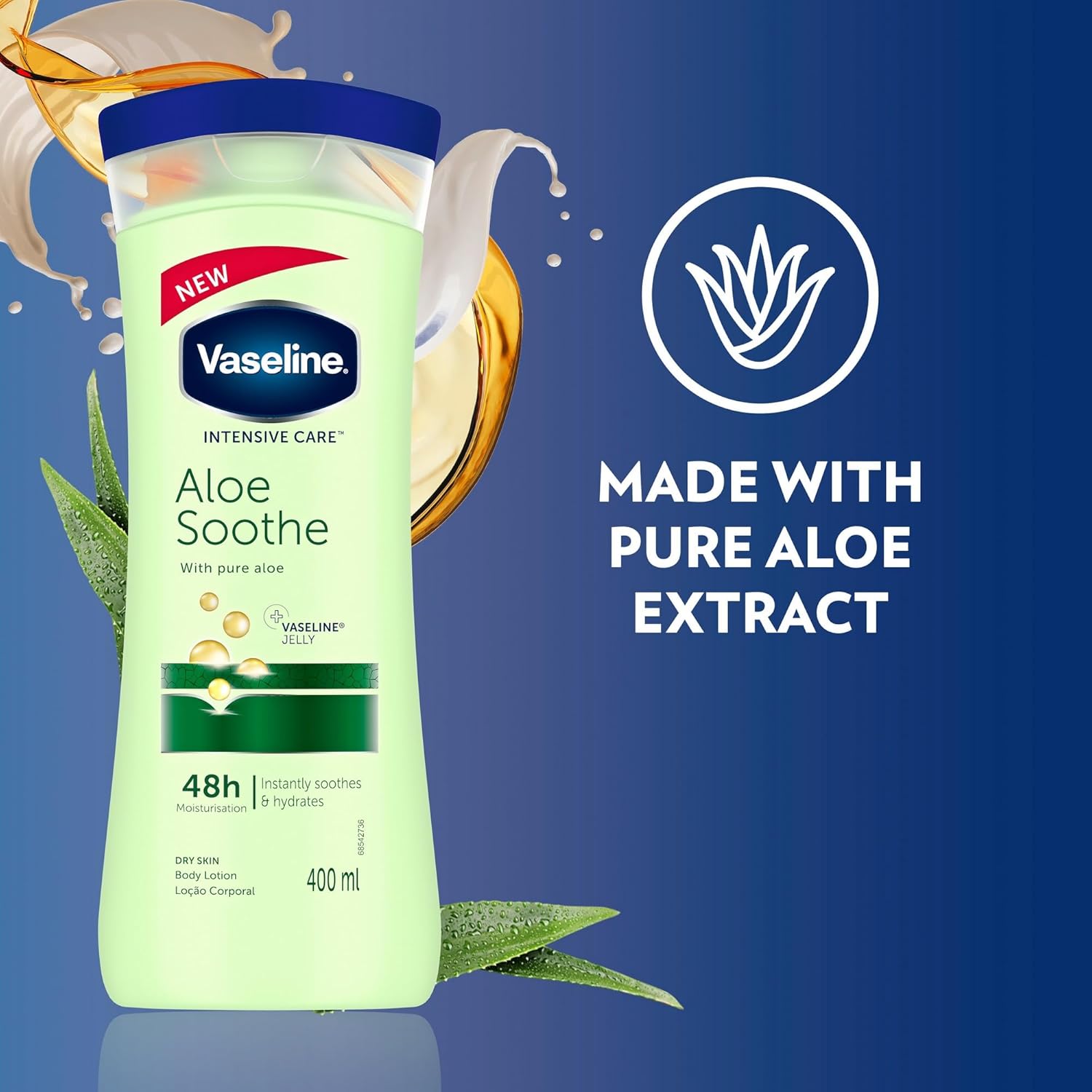 فازلين Intensive Care Aloe Soothe لوشن جسم 400مل - الصورة 2