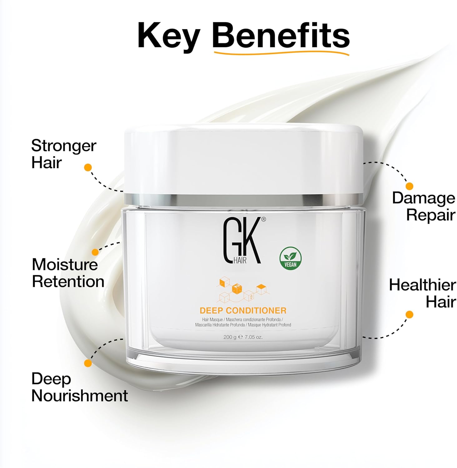 GK Hair Deep بلسم Hydratant Masque 200g - الصورة 3