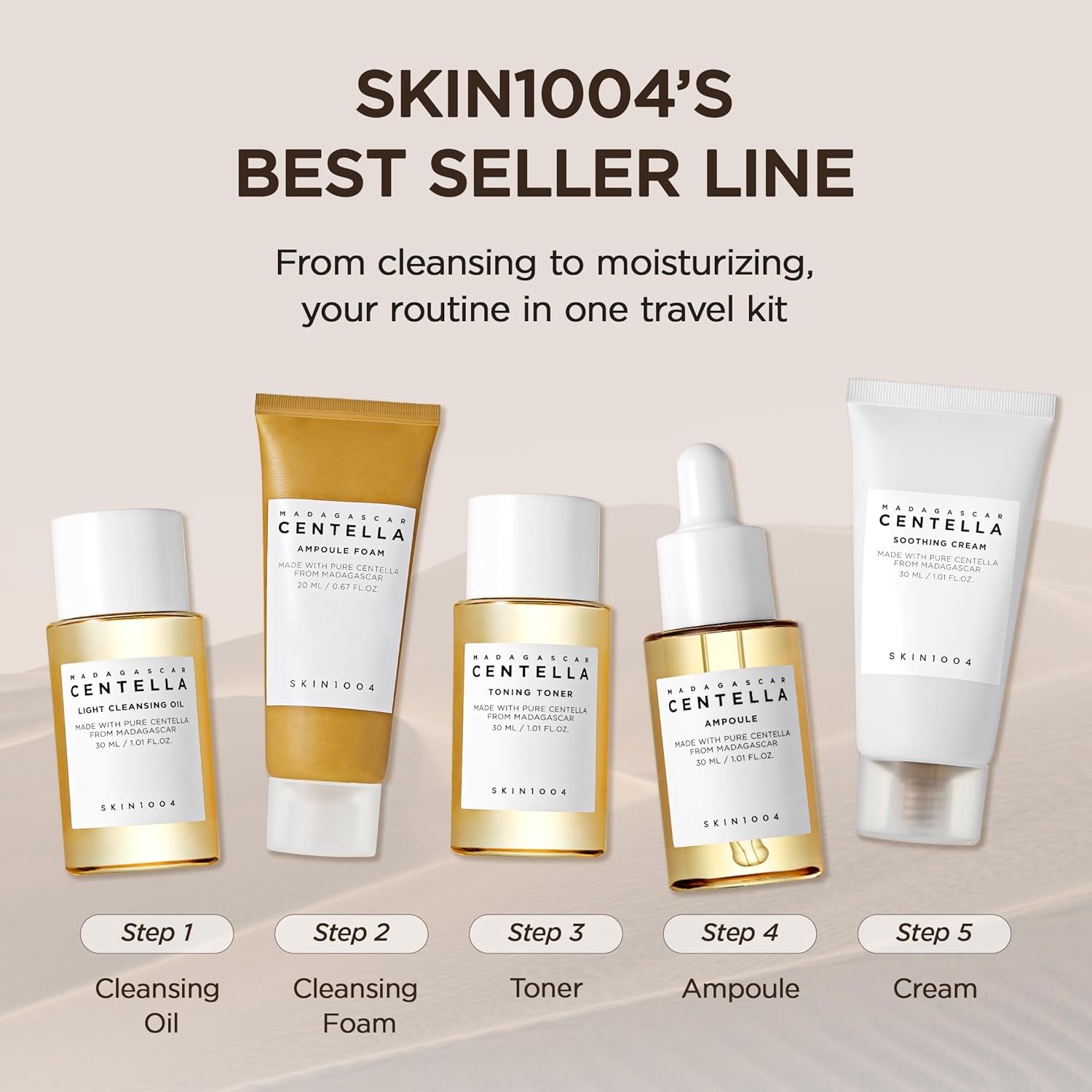 Skin1004 Madagascar Centella Travel طقم - الصورة 4
