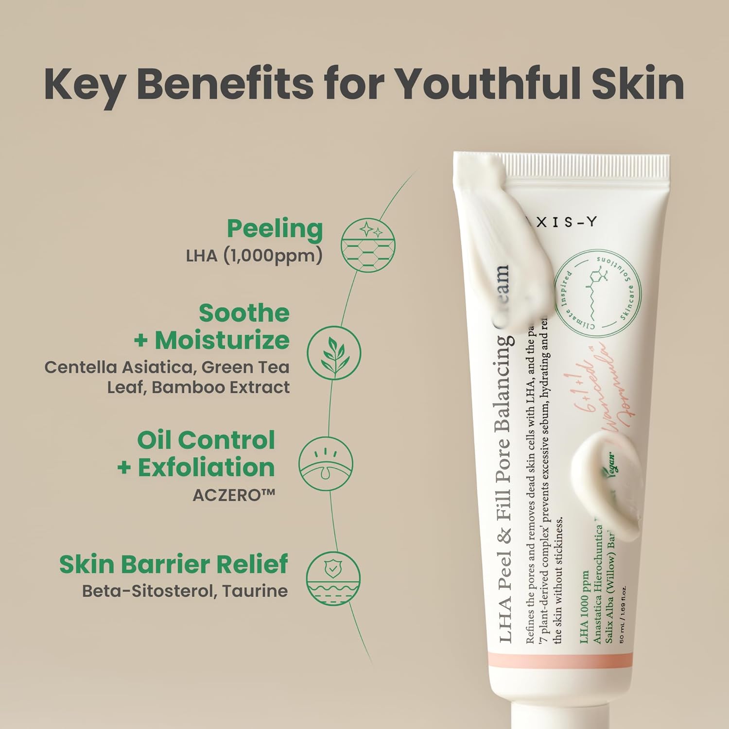 Axis-Y LHA Peel و Fill Pore Balancing كريم 50مل - الصورة 4