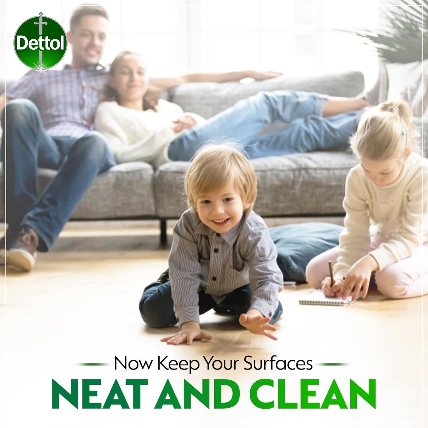 Dettol Original Anti-Bacterial Surface Disinfectant سائل Trigger 500مل - الصورة 8