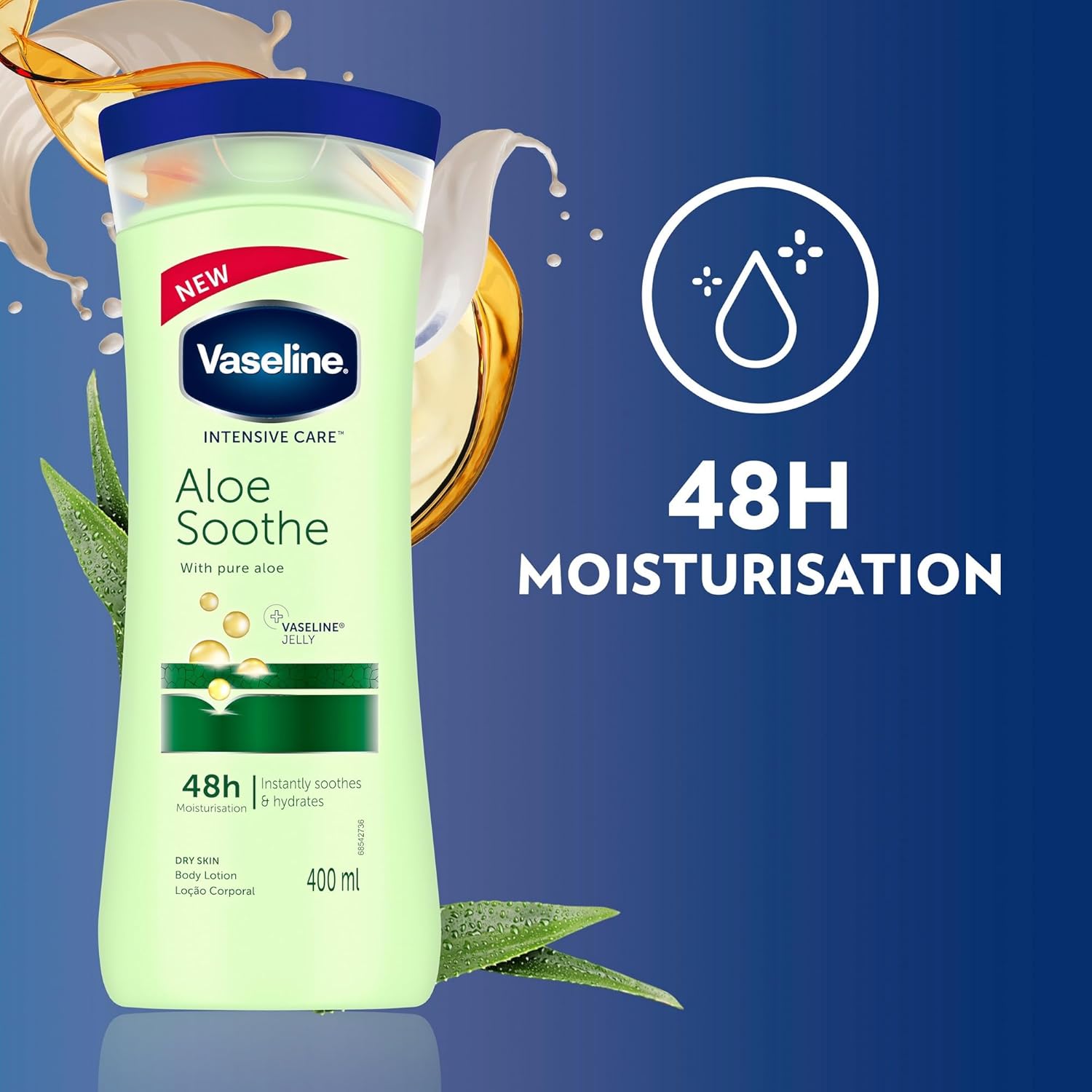 فازلين Intensive Care Aloe Soothe لوشن جسم 400مل - الصورة 3