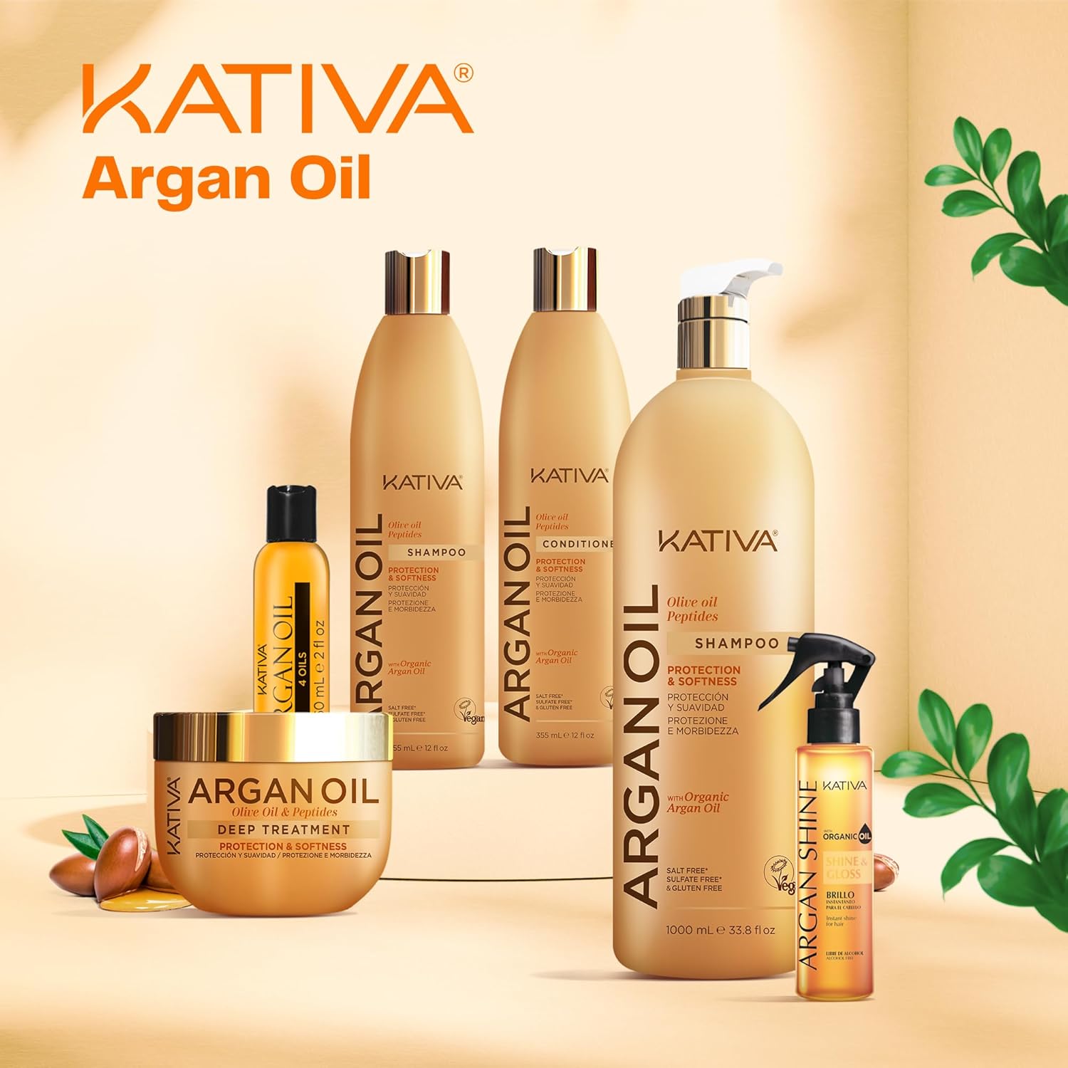 Kativa Argan Oil Conditioner 1000ml - الصورة 3