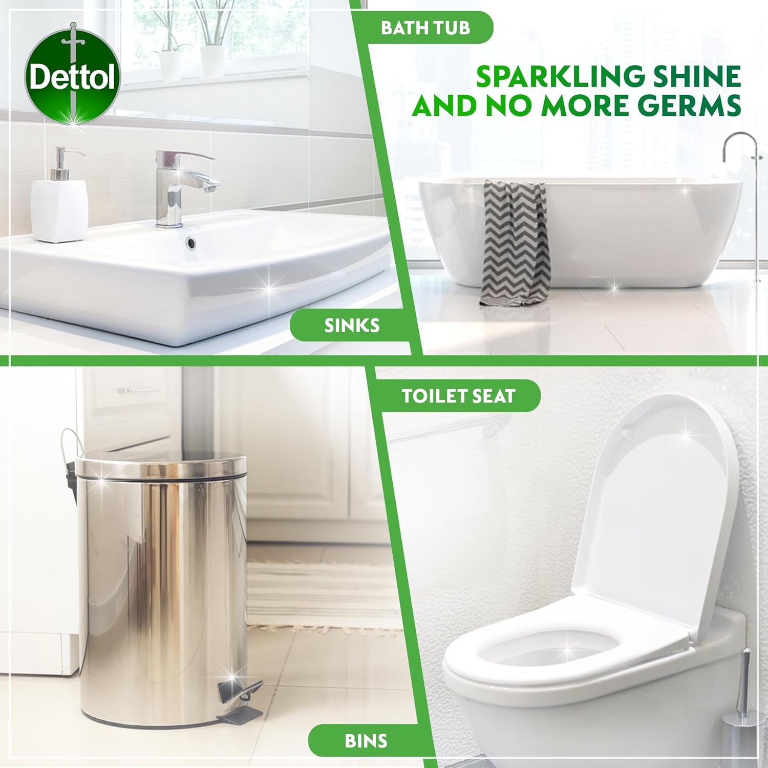 Dettol Original Anti-Bacterial Surface Disinfectant سائل Trigger 500مل - الصورة 7